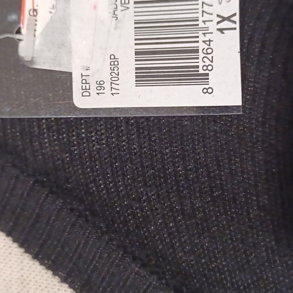 Dex Knit Cotton Blend Jade/Black Jumper Dress NEW- Sz. 1X - Picture 4 of 10